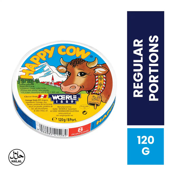 Happy Cow Cheese Regular Portions 120g