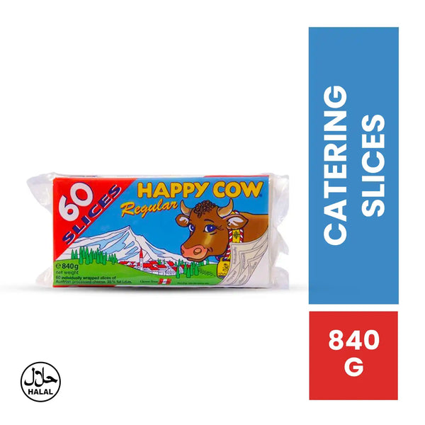 Happy Cow Cheese Catering Slices 840g