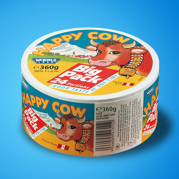 Happy Cow Cheese Portions (Jumbo Pack, 24 Portions) 360g