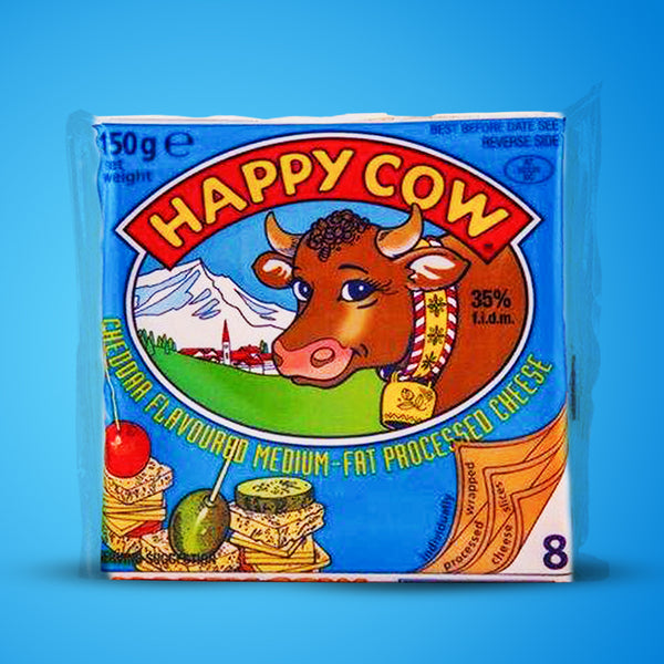 Happy Cow Cheese Yellow Cheddar Slices 150g