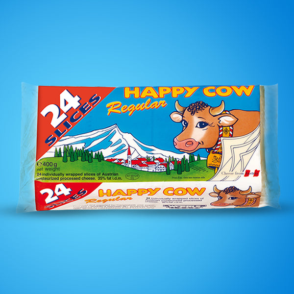 Happy Cow Cheese Double Pack Slices 400g – 24 Cheese Slices