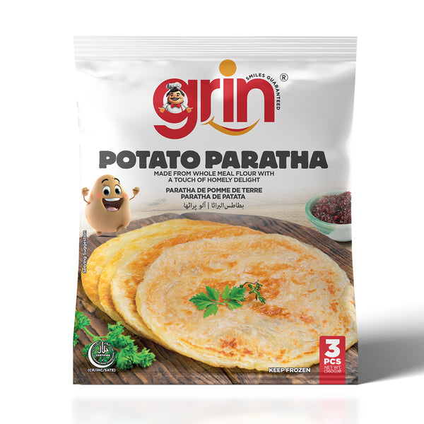 Potato Paratha 3pcs | Frozen Stuffed Aloo Paratha
