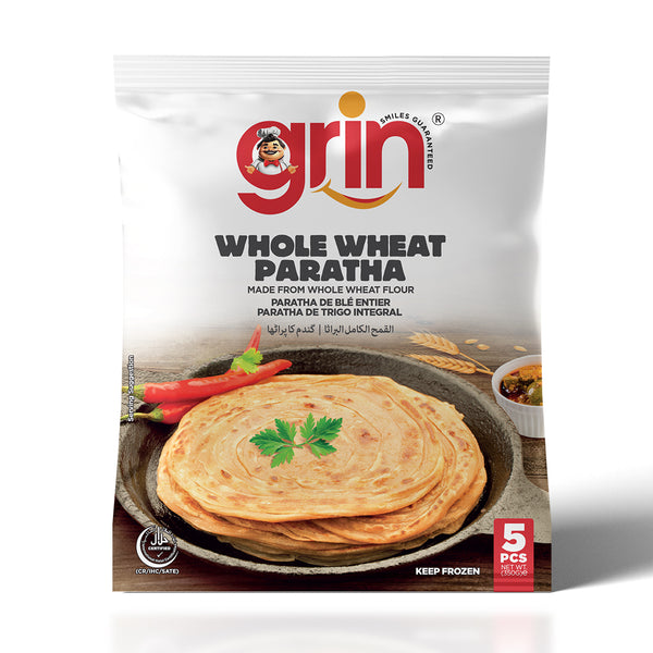 Whole Wheat Paratha 5pcs | Frozen Healthy Paratha