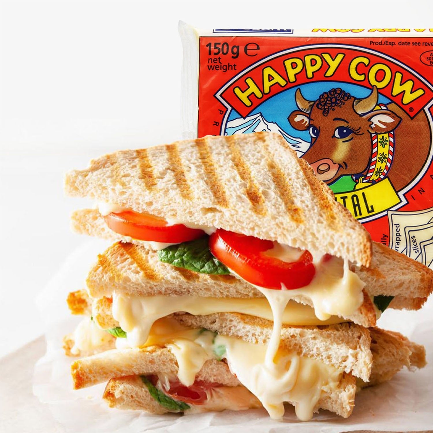 Happy Cow Cheese Emmental Slice 150g | Sabiha Anees